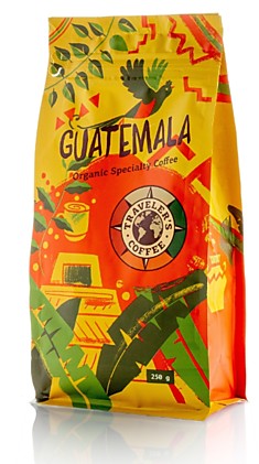 Кофе в зёрнах Travelers Coffee моносорт Гватемала - 100% арабика 0,25 кг.