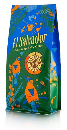 Кофе в зёрнах Travelers Coffee моносорт Сальвадор - 100% арабика 0,25 кг.