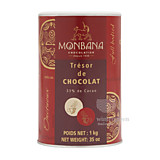 Горячий шоколад в банках Monbana Tresor Шоколадное Сокровище 1000 гр.